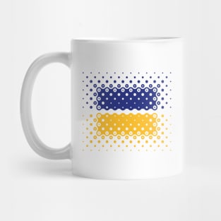 Ukraine Flag / Ensign (Pattern / Blue - Yellow) Mug